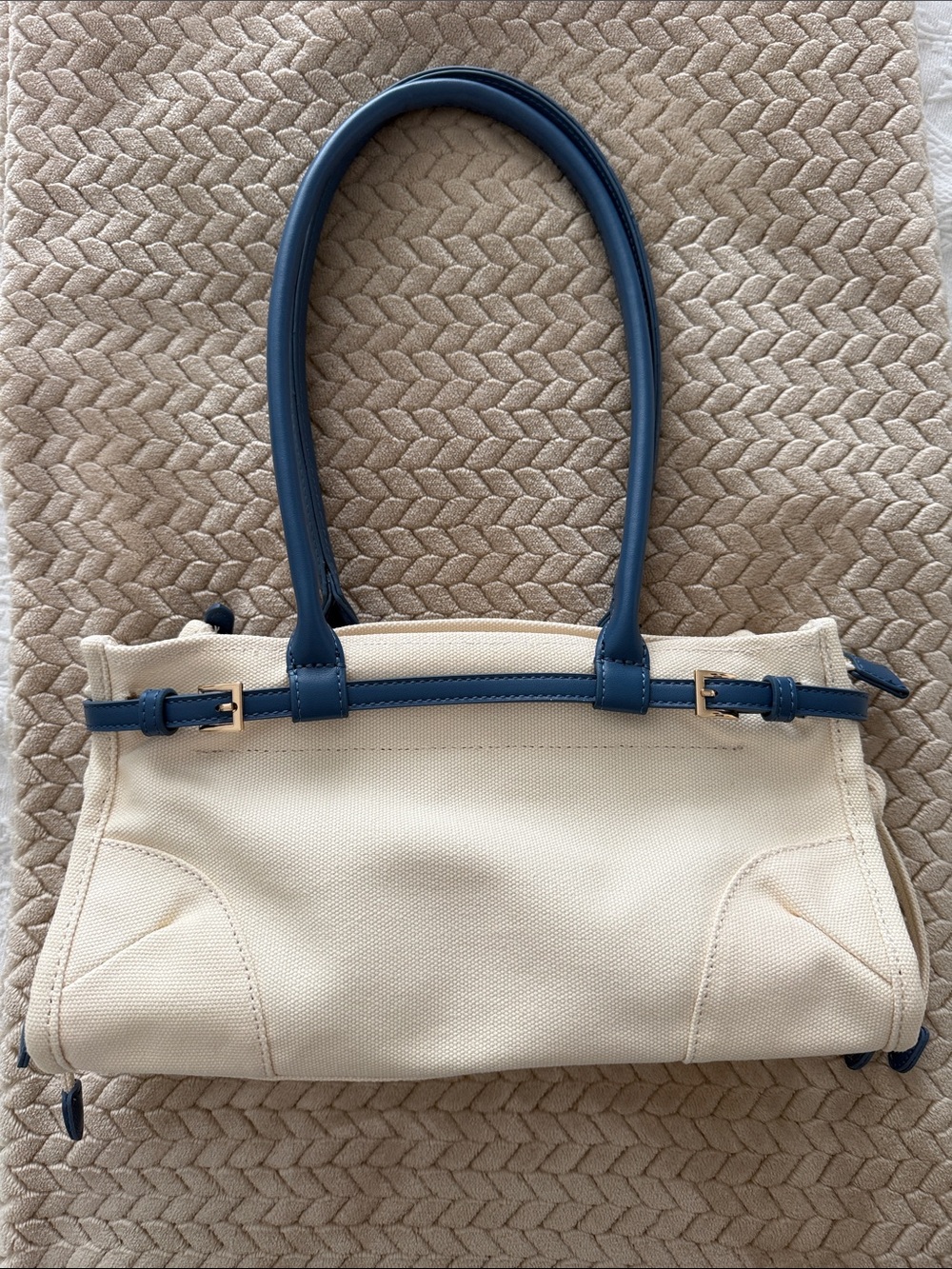 Anthropologie NWOT Greer Structured Canvas Tote Shoulder Bag